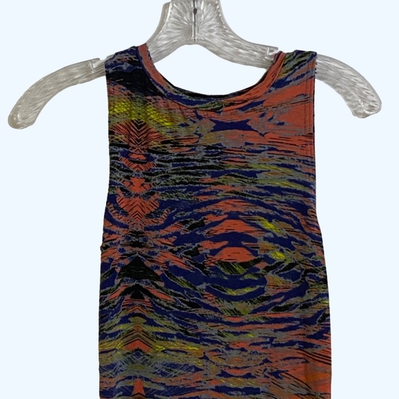 TOPSHOP Tall Long Stretchy Fitted Dress Colorful Summer Comfy Woman’s 4 - Picture 2 of 7